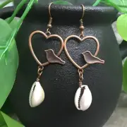3” Bronze-tone Earring Set Bohemian Retro Drop Dangle Hook New Free Ship 8058