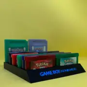 Gameboy Advance 24 Game Cartridge Holder Nintendo GBA GBC Black and Blue