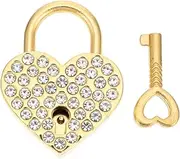 AUTSUPPL Elegant Heart Lock Couples' Love Symbol Portable Wishing Lock Safe Stylish 1 Unit