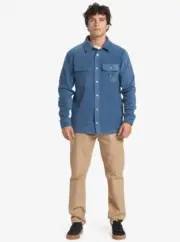 Quicksilver Surf Days Long Sleeve Fleece Shirt Mens L MIDNIGHT NAVY EQYFT04740
