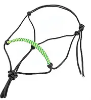 HJYDGJ Hobby Horse Bridle Hobby Horsing Halter Hobby Horse Knot Headcollar Horsing Headcollar for Horses Bridle Horse Horse Halter Hobby Horse Halter - Black