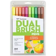 Tombow Dual Brush Pen Citrus 10 Pack