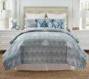 Southern Living Coastal Collection Chadwick Duvet Cover Mini Set King 9001