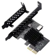 BEYIMEI PCI-E 2X to USB3.1 A-Key Gen2 Front Type-C Expansion Card,10Gbps Type...