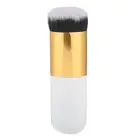 White Gold)Round Head Foundation Powder Brush BB Cream Cosmetic Brush Makeup