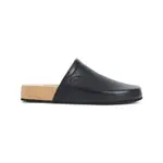 [Balenciaga] Balenciaga-Black School Flat Calf Leather Mules-Uomo 42 IT