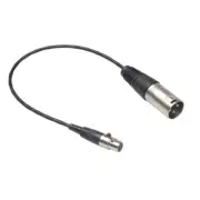 3-Pin Mini XLR Female to 3-Pin XLR Male Lavalier Microphone Cable Mic Cord B96