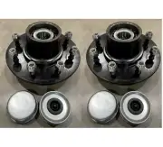(2) 7000# Axle Idler Hub GREASED Kit, 7K 8x6.5 Comp w/ Dexter, LCI, Rockwell