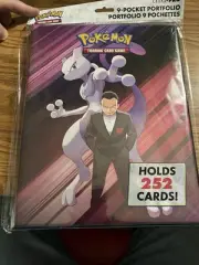 Ultra Pro Pokémon Destined Rivals Mewtwo Giovanni 9 Pocket Binder TCG Portfolio