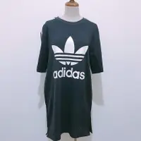 在飛比找蝦皮購物優惠-昔物 15｜二手【Adidas】深藍色三葉草經典透氣短袖T恤