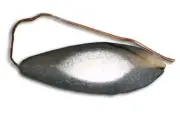 Zinc Anode Hang Overboard w/Copper Wire 2.6 inches X 7.25 inches abut 1.4 pounds