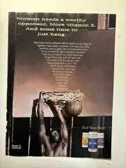 1998 One-A-Day Men's Vitamins Vintage Magazine Print Ad Advertisement
