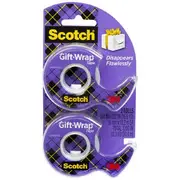 Scotch Gift Wrap Tape with Dispenser 19 mm x 15.2 m 2 Pack