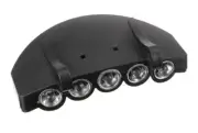 2 Bright 5 LED Under the Brim Cap/ Hat Light HEAD LIGHT with Batteries