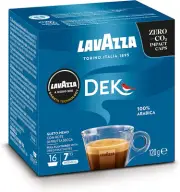 Lavazza, A Modo Mio Dek Cremoso, 16 Coffee Pods, Decaffeinated Coffee Pods Es...