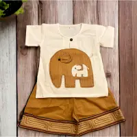 在飛比找蝦皮購物優惠-《現貨》泰國大象男寶寶衣 可愛童裝 夏天男衣可愛寶寶衣