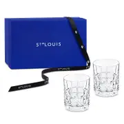 Saint Louis Manhattan Double Rock Glasses, Set of 2