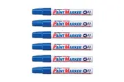 12PK Artline 400 Permanent Paint Marker 2.3mm Bullet Nib Fade Proof Pen Blue