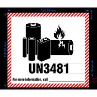 在飛比找蝦皮購物優惠-新版2021年改版..UN3481 航空警示標籤 鋰電池標貼