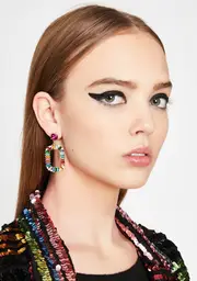Completely Candid Rhinestone Earrings