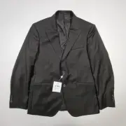 Richard James Mens Suit Jacket Black 42R Rivulet Wool Blazer