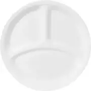 Corelle Livingware 8-1/2-Inch Divided Dish, Winter Frost White - 6 PACK -
