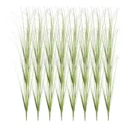 24Pcs Artificial Grass Plants, 18.5" Plastic Fake Wheat Grass Greenery, Red