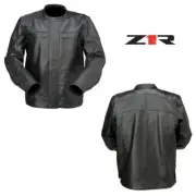 2024 Z1R Justifier Street Motorcycle Leather Jacket - Pick Size Black