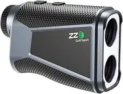 ZZE Golf Laser Rangefinder Solar Powered, 1200 Yards 7X Magnification Rechargeable Range Finder Golfing Accessory with Slope Compensation Flag Pole Locking Vibration Magnet Stripe (Golf Sport S1)
