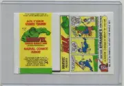 UNUSED 1979 Marvel Comics Bubble Gum (Topps) WRAPPER & COMIC #6 Incredible Hulk