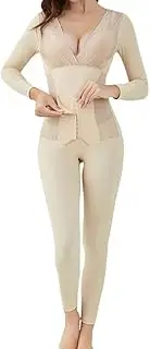 Bodysuit Women Underwear with Tummy Compression Belt Slimming Waist Trainer Shaper Long Full Body Shapewear