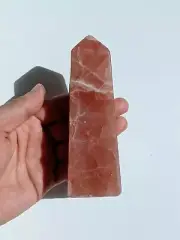 Rose Calcite Tower Natural High Grade Crystal 135mm T001