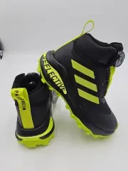 Adidas Kid's FortaRun BOA ATR FZ5472 Reflective Black Green Shoes 11.5 + Gift