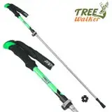 在飛比找遠傳friDay購物優惠-TreeWalker 輕量快扣式折疊登山杖(健行杖)-綠