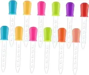 HOMOCONO 12pcs Silicone Dropper Sensory Bin Dropper Plug Water Droppers for Donut Depositor Dropper Sensory Scoops Droppers Fall Sensory Bin Items Silicone Mould Dropper