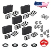 Versatile 1" x 2" x 3" Machinist Blocks - 5 Matched Pairs with Threaded Holes