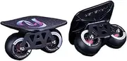 Drift Skates, Portable Anti-Slip Drift Board with Premium Bearings, Split Skateboards with Arc-Shaped PU Wheels, Suit for Outdoor, Teenagers, Adults, Begainners