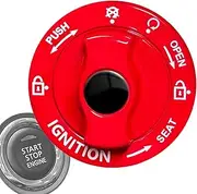 Push to Start Button Cover - Car One-Touch Start Button, Full Metal Rotary Car One-Touch Start Button, Full Metal Car One-Touch Start Protective Cover, Auto Interior Ignition Button Cover | Car Engine