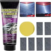 Car Scratch Repair | Scuff Removal Paste Polish Wax | Car Paint Repair Kit, Automotive Care Cream with Nano Cloth and Sponge for Motorcycles, RVs, Trucks