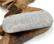 Rhinestone Sunglass Eyeglass Hard Case Holder Clam Shell Crystals Bling Glamcore