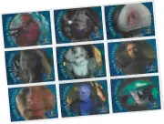 Farscape In Motion - 9 Card Portraits In Motion Lenticular Chase Set P1-9 - 2001
