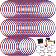 50 Pcs Speed and Agility Training Rings Exercise Speed Circle Jumping Hoops