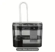 1.5L Cat Water Fountain Cat Water/USB Electric Water Dispenser Blk Transparent