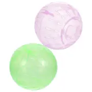 2 Pcs Hamster Running Ball Toy Baby Fitness Gerbils Exercise Balls