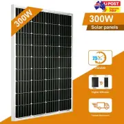 300W 18V Fixed Solar Panel Mono Caravan Home Off Gird Battery Charging Power AUS