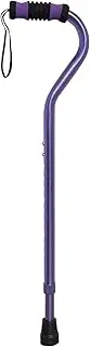 Sky Med Aluminum Lightweight Bariatric Heavy Duty Cane-600lbs Weight Capacity, for Women & Men, 1.3 lbs. Product Weight, Soft Hand Grip, Carrying Strap, Offset Handle