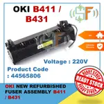 全新翻新 OKI B411 B431 定影單元組件 220V 用於單色激光 B411 B431 打印機