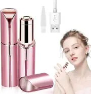 Mini Rechargeable Face Epilator Including Eyebrow Trimmer for Facial