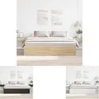 Bed Frame Slatted Bed Base with Storage Bedroom Furniture Mattress Base vidaXL