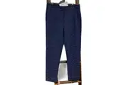 Marco Polo Zip And Button Up White Line Leg Blue Pants Ladies Sz 10 NEW